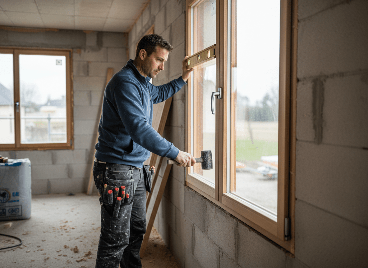 menuisier poseur utilisant Batimi